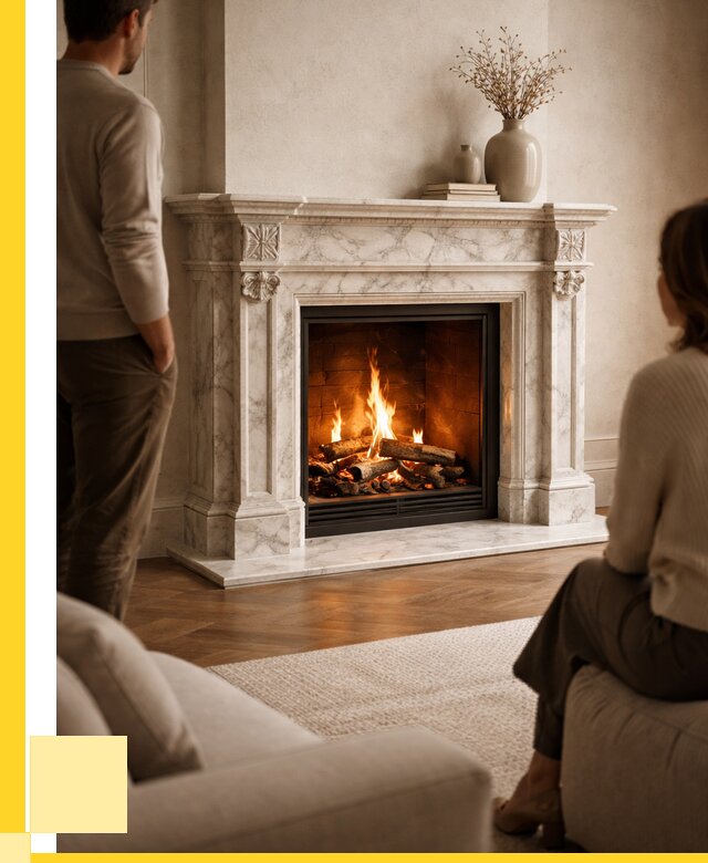 Мраморные камины под ключ в Дзержинском от 255850 р. | ЭриданДзж