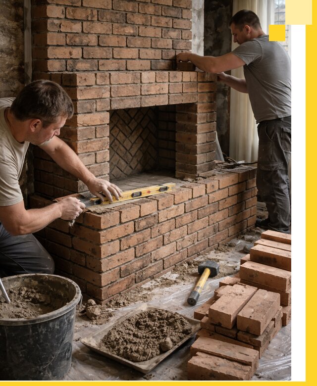 Изготовление и установка кирпичных каминов в Дзержинском