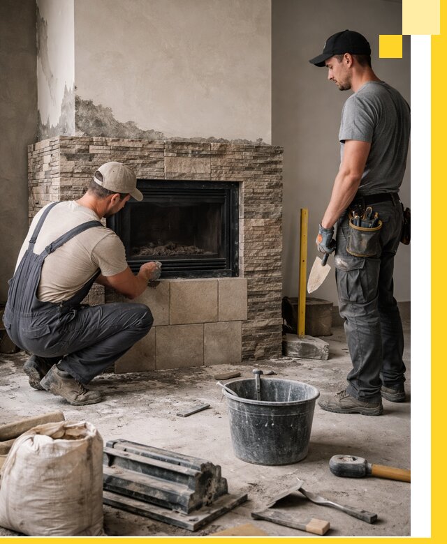 Камины под ключ в Дзержинском: проект, изготовление и монтаж