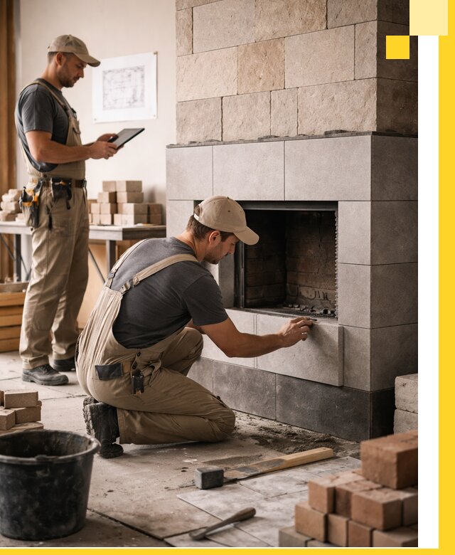 Индивидуальные проекты каминов и каминных систем в Дзержинском