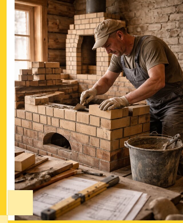 Кладка печей из кирпича в Дзержинском цены от 30702 р. - ЭриданДзж