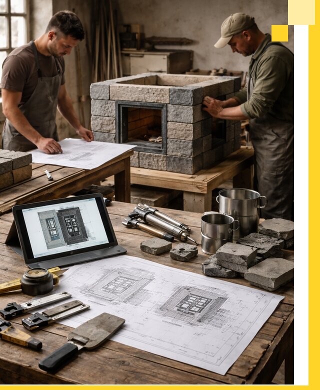 Разработка проектов печей с согласованием и монтажом в Дзержинском