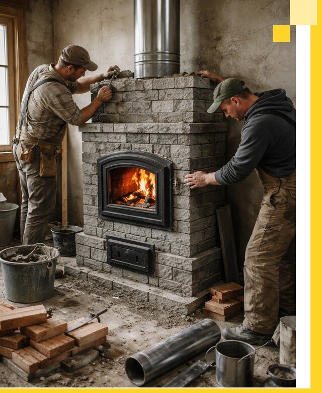 Производство, поставка и монтаж дровяных печей в Дзержинском