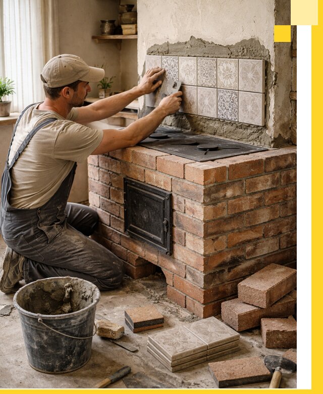 Печи с плитой на заказ монтаж гарантия и сервис в Дзержинском