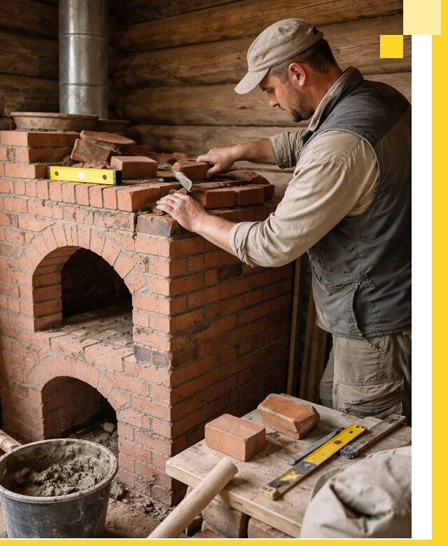 Изготовление и установка русских печей в Дзержинском под ключ