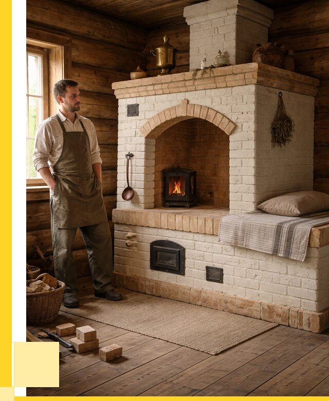 Русские печи с лежанкой под ключ в Дзержинском от 153510 р. ЭриданДзж