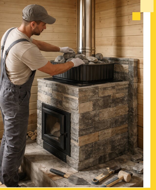 Печи для парной в Дзержинском, производство, монтаж и обслуживание