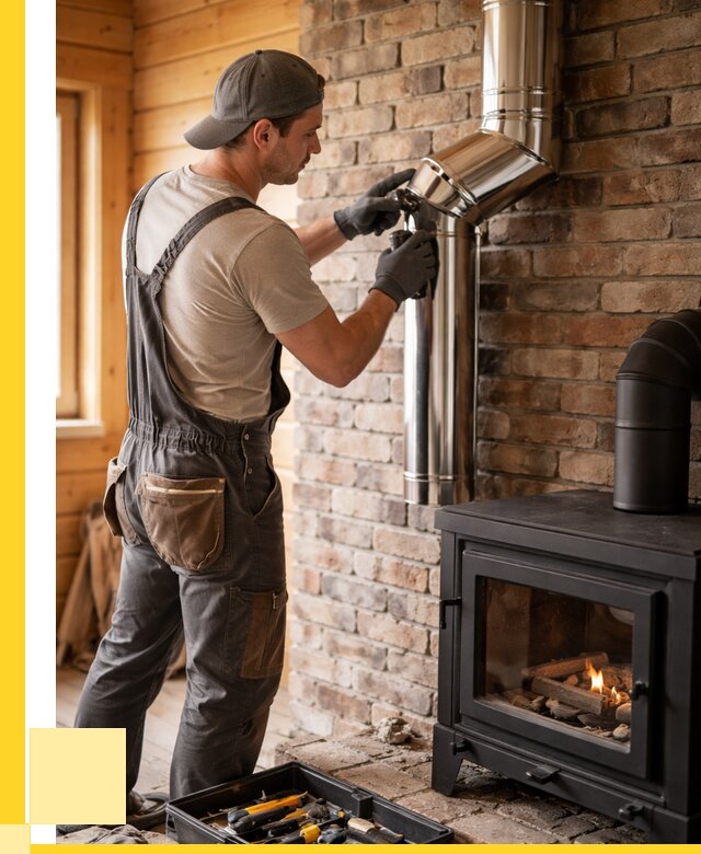 Монтаж дымоходов для печей в Дзержинском от 7676 р. | ЭриданДзж