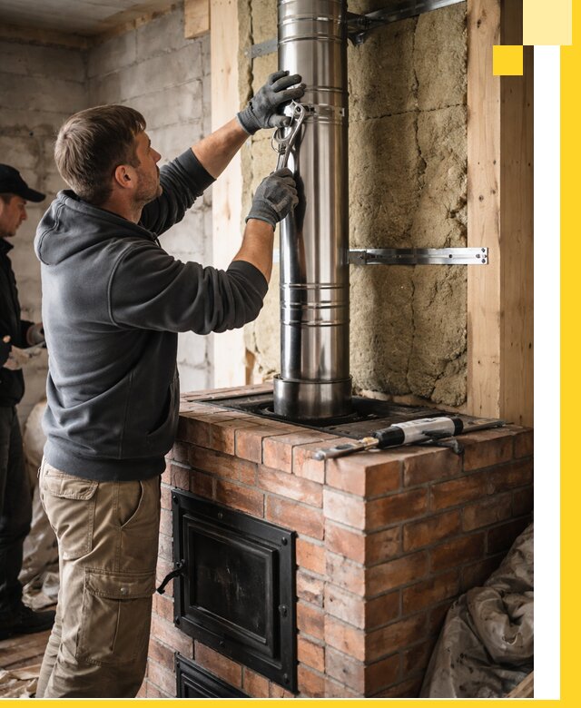 Изготовление и монтаж печей и дымоходов под ключ в Дзержинском