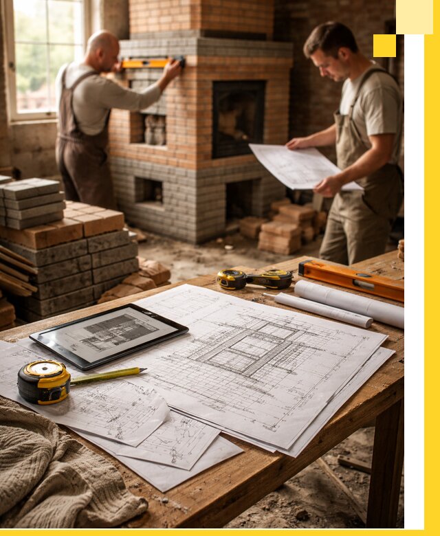 Проекты печей и каминов с индивидуальным дизайном в Дзержинском