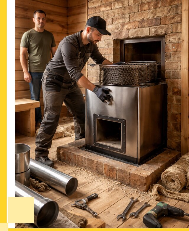 Монтаж банных печей под ключ в Дзержинском от 18421 р., ЭриданДзж