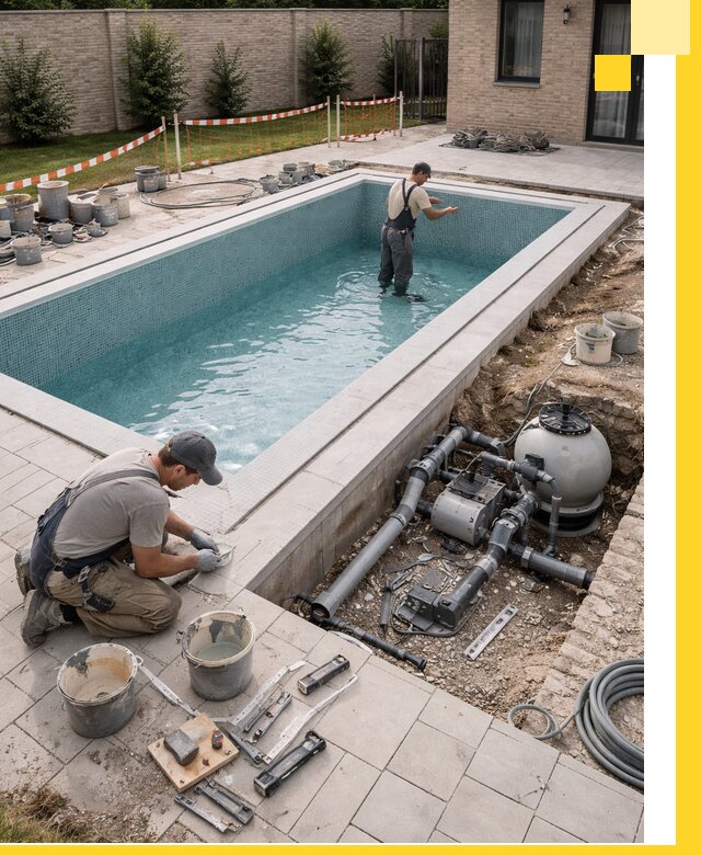 Строительство бассейнов под ключ в Дзержинском: проекты и монтаж