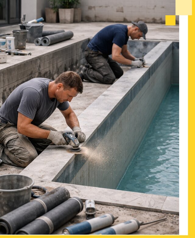 Профессиональный ремонт бассейнов под ключ в Дзержинском