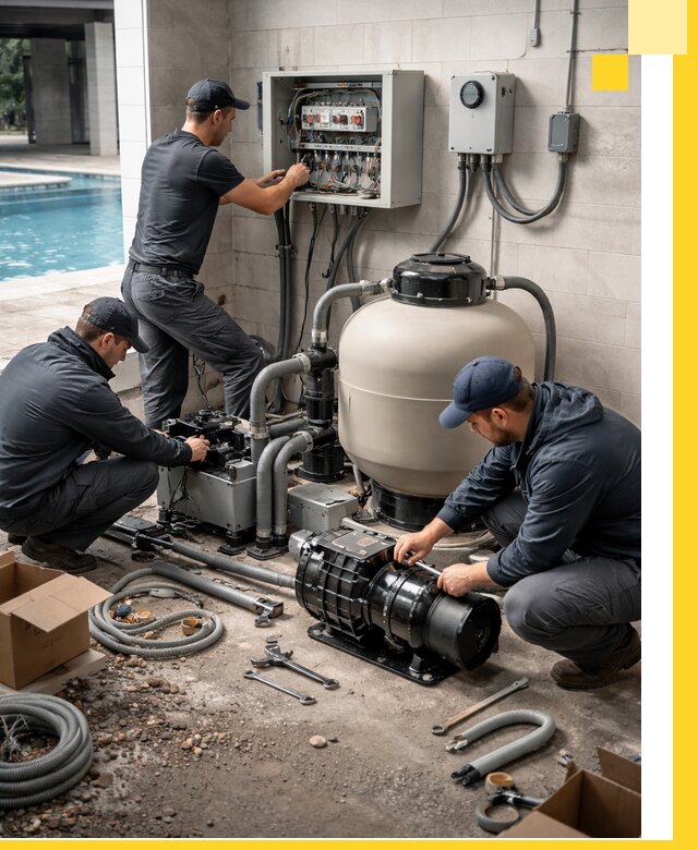 Профессиональный монтаж оборудования для бассейнов в Дзержинском