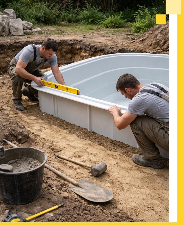 Производство и установка пластиковых бассейнов в Дзержинском под ключ