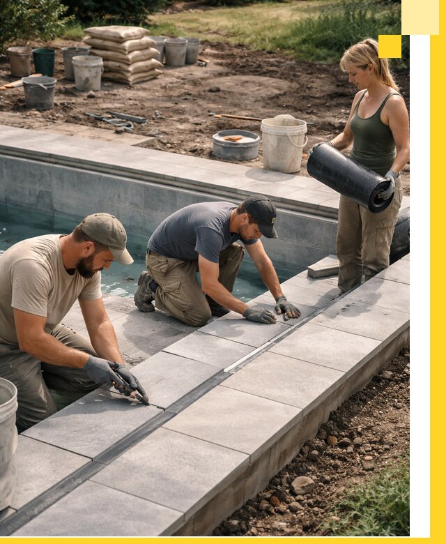 Строительство и монтаж уличных бассейнов под ключ в Дзержинском