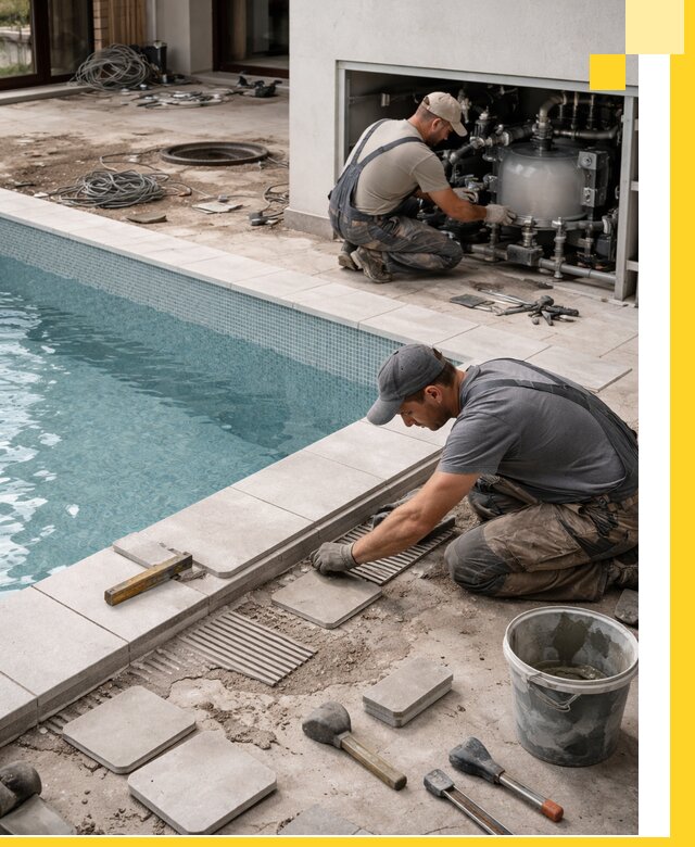 Строительство и монтаж бассейнов в коттедже в Дзержинском