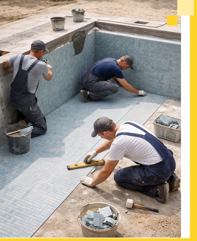 Укладка и установка плитки для бассейнов под ключ в Дзержинском