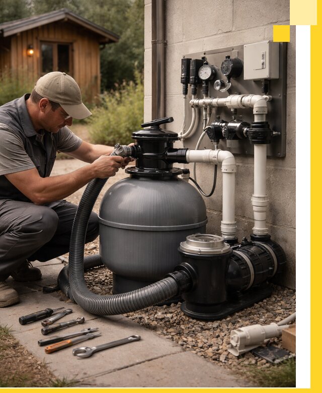 Продажа и монтаж фильтров и насосов для бассейнов в Дзержинском