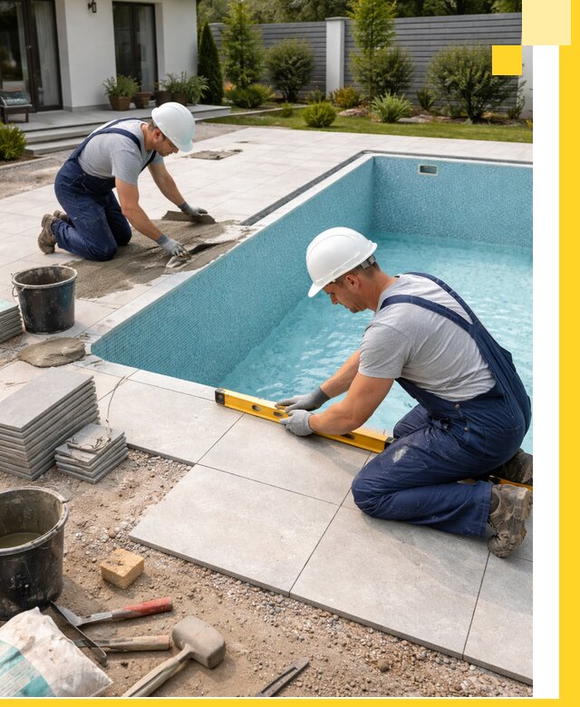 Строительство и монтаж плавательных бассейнов под ключ в Дзержинском