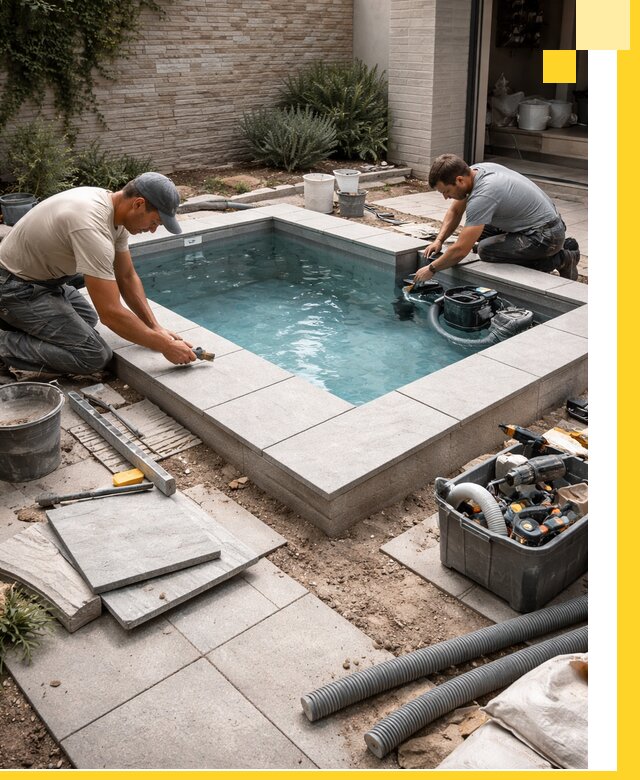 Мини бассейны под ключ в Дзержинском, дизайн и установка