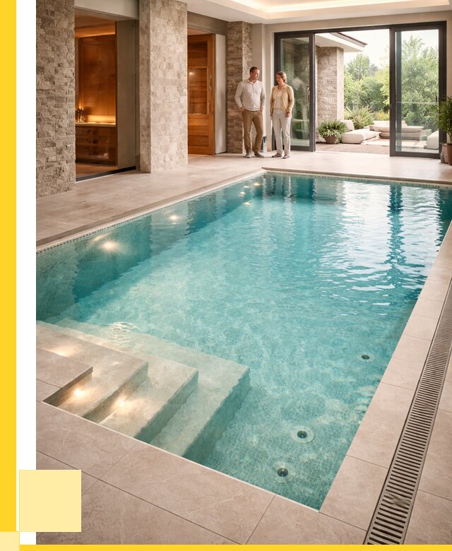 Бассейн во дворе в Дзержинском: проект, отделка от 1228080 р. | ЭриданДзж