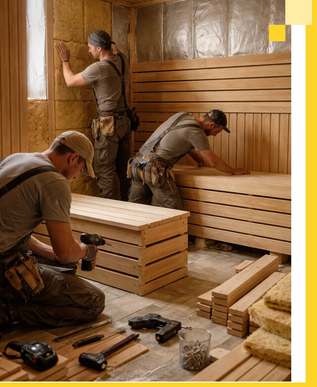 Профессиональное строительство саун под ключ в Дзержинском