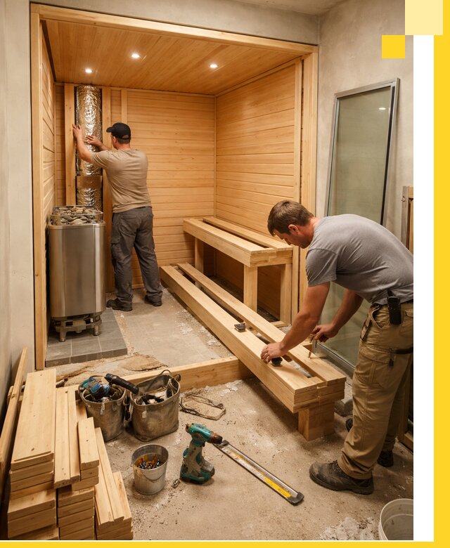 Проектирование и установка домашних саун под ключ в Дзержинском