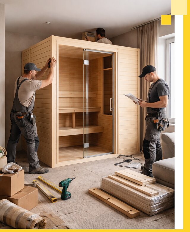 Установка и благоустройство саун в квартире в Дзержинском