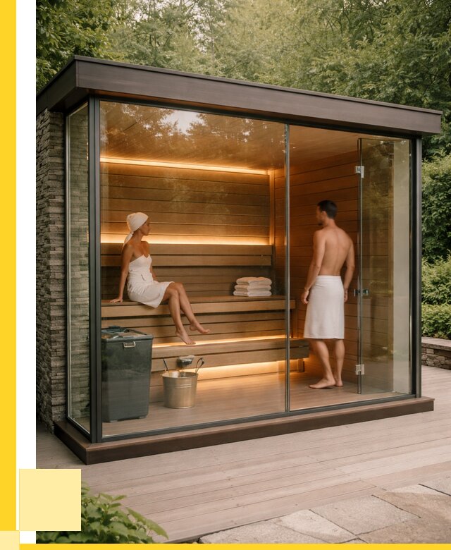 Сауна стеклянная и двери для сауны в Дзержинском от 255850 р. | ЭриданДзж
