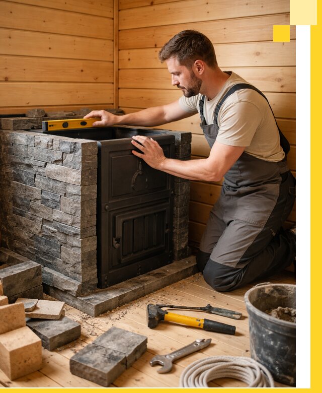 Производство и установка печей для саун под ключ в Дзержинском