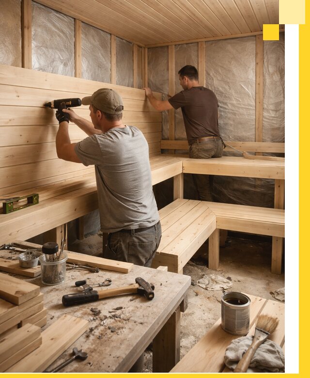 Профессиональная отделка бань и саун под ключ в Дзержинском