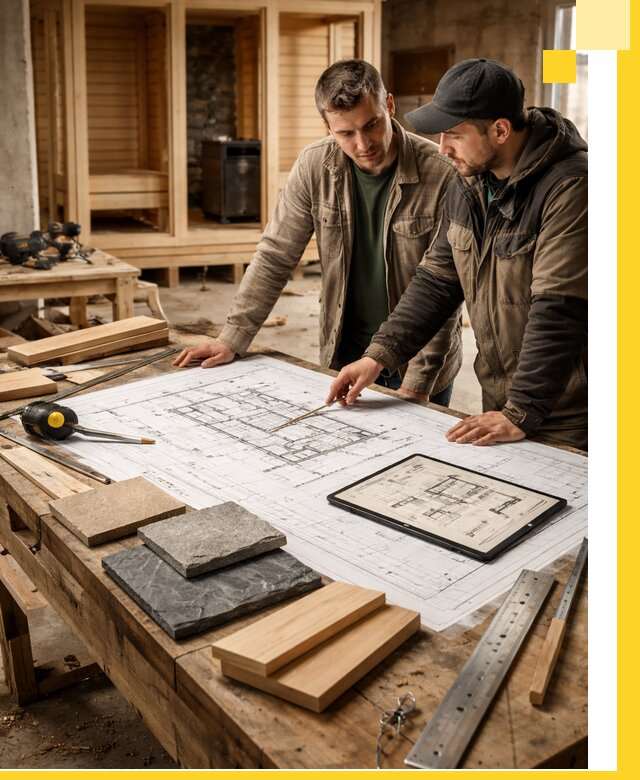 Проекты бань под ключ и планы строительства в Дзержинском