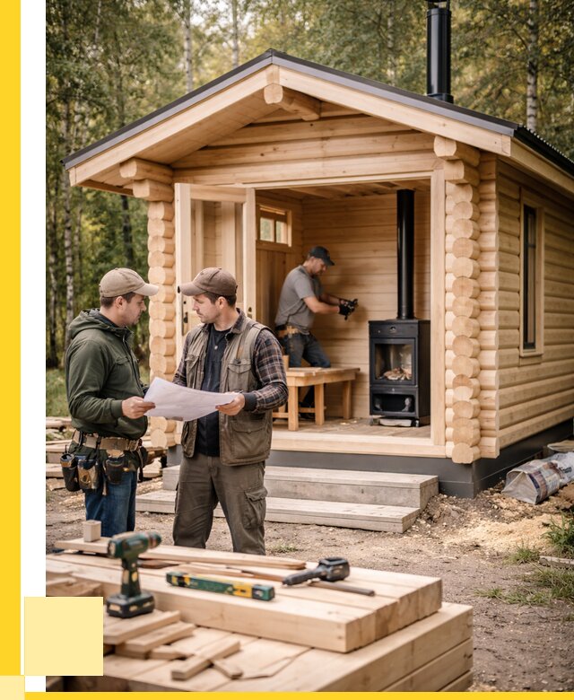 Монтаж бань под ключ в Дзержинском — от 204680 р. | ЭриданДзж