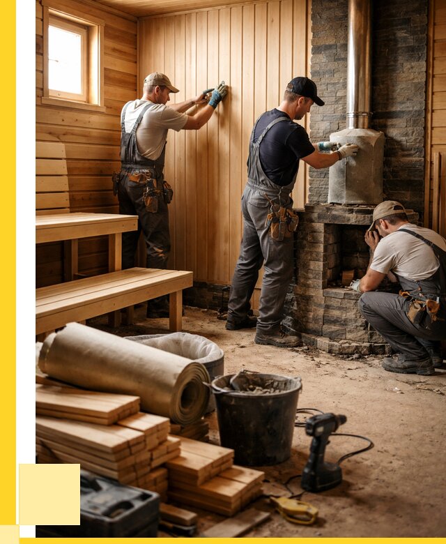 Ремонт бань под ключ в Дзержинском от 46053 р. | ЭриданДзж