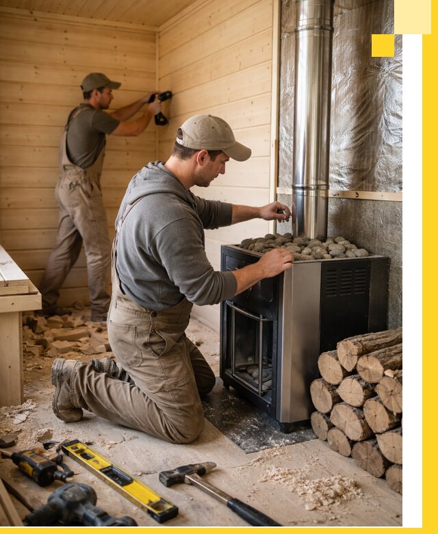 Строительство деревянных бань под ключ в Дзержинском проекты и монтаж