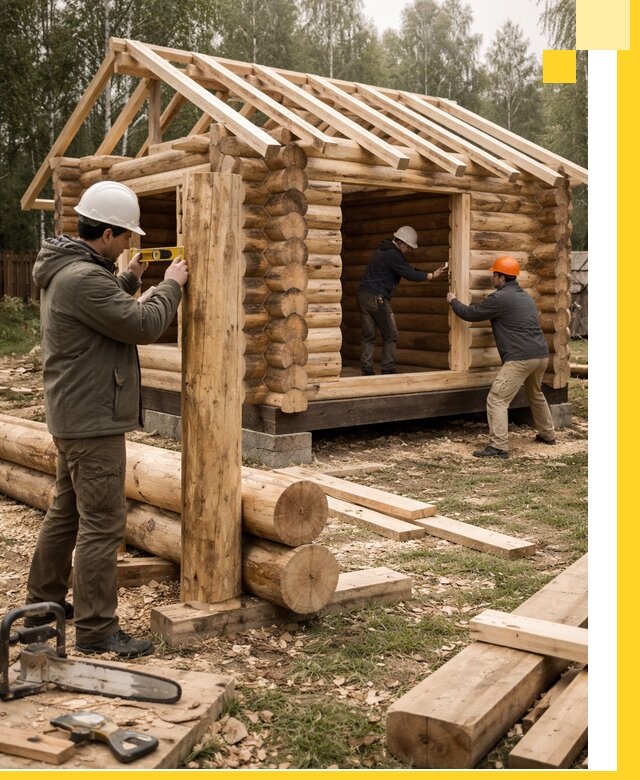 Строительство бань для дачи под ключ в Дзержинском с доставкой и монтажом