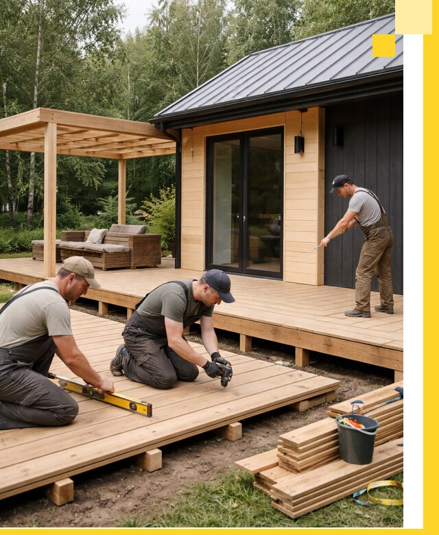 Строительство бань с террасой и бассейном под ключ в Дзержинском