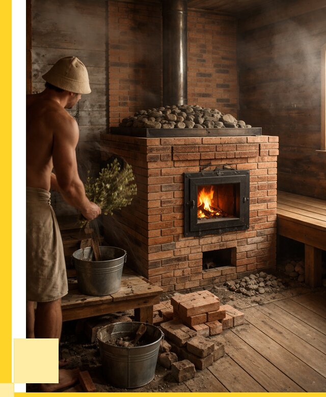 Кирпичные банные печи в Дзержинском от 92106 р. | ЭриданДзж