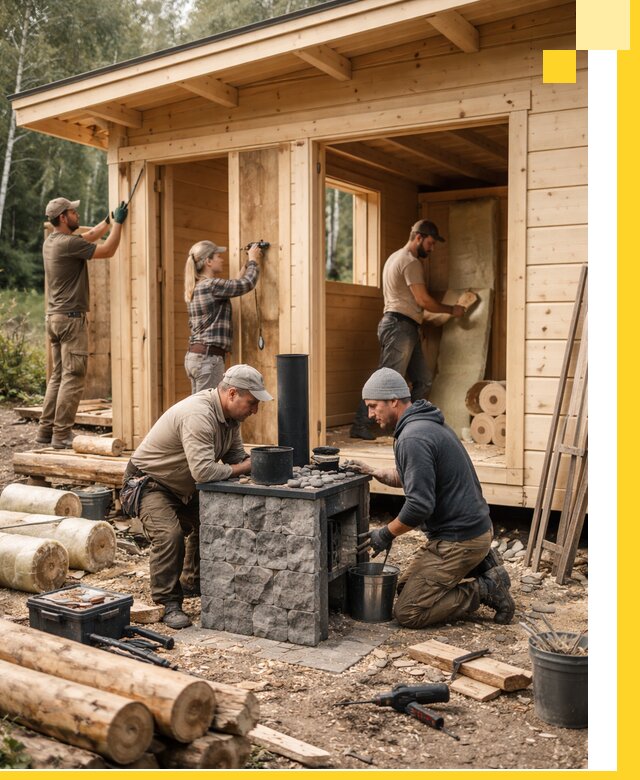 Купить баню под ключ в Дзержинском строительство монтаж отделка