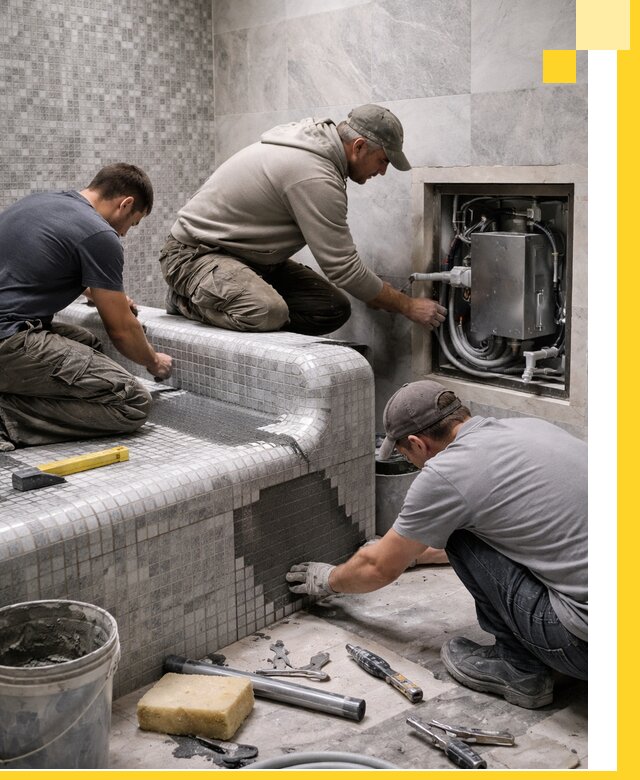 Проекты хамамов под ключ в Дзержинском и дизайн и строительство