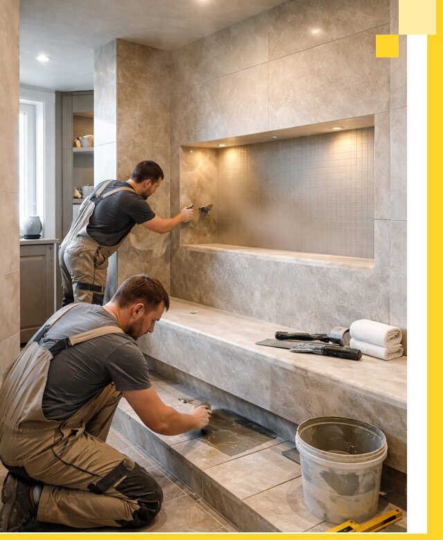 Профессиональное строительство хамама в квартире в Дзержинском