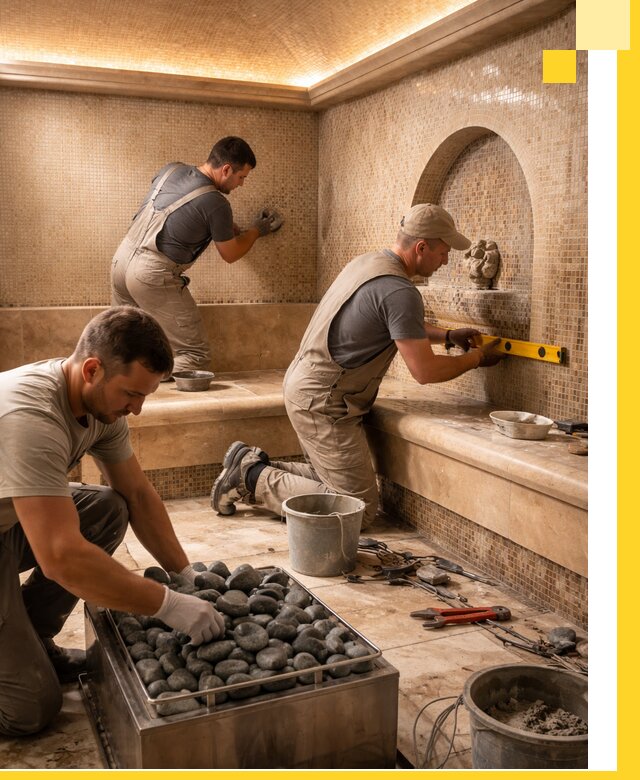 Проектирование и строительство хамама и сауны в Дзержинском