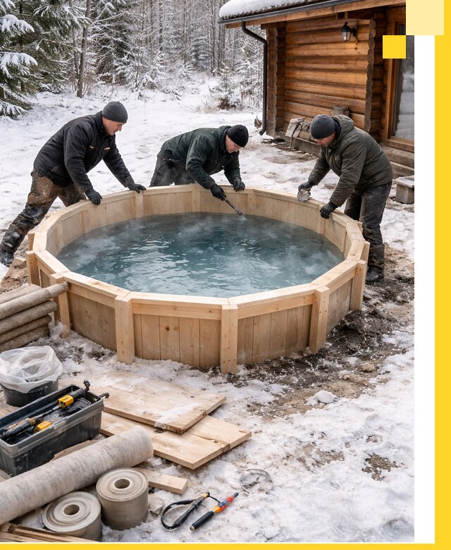 Изготовление и установка ледяных купелей под ключ в Дзержинском